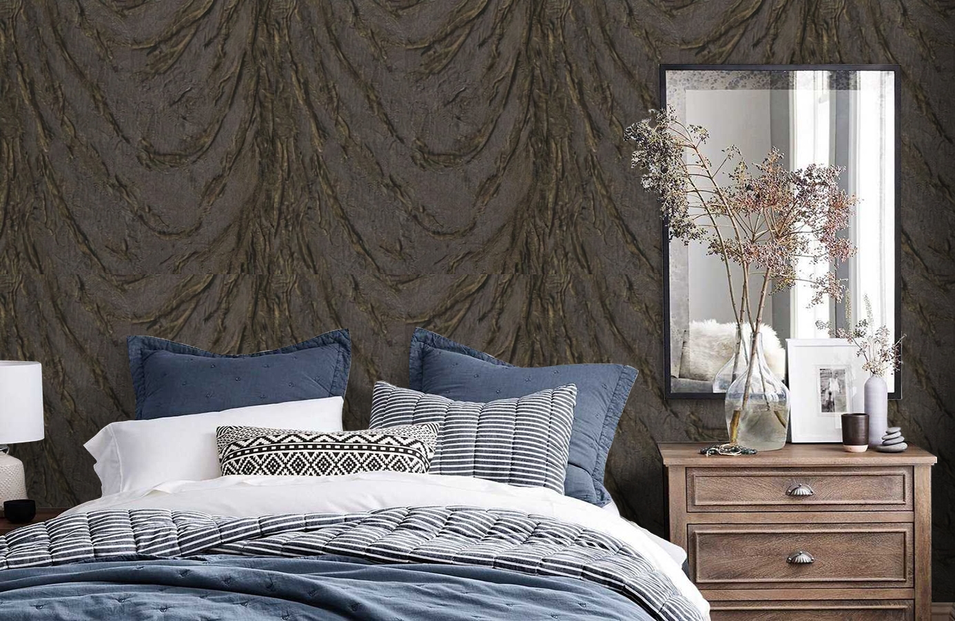 Обои 81251 фото в интерьере спальни