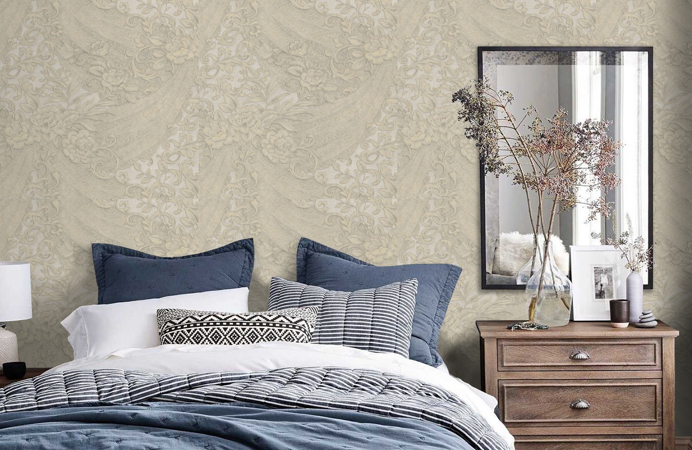 Обои 82056 фото в интерьере спальни