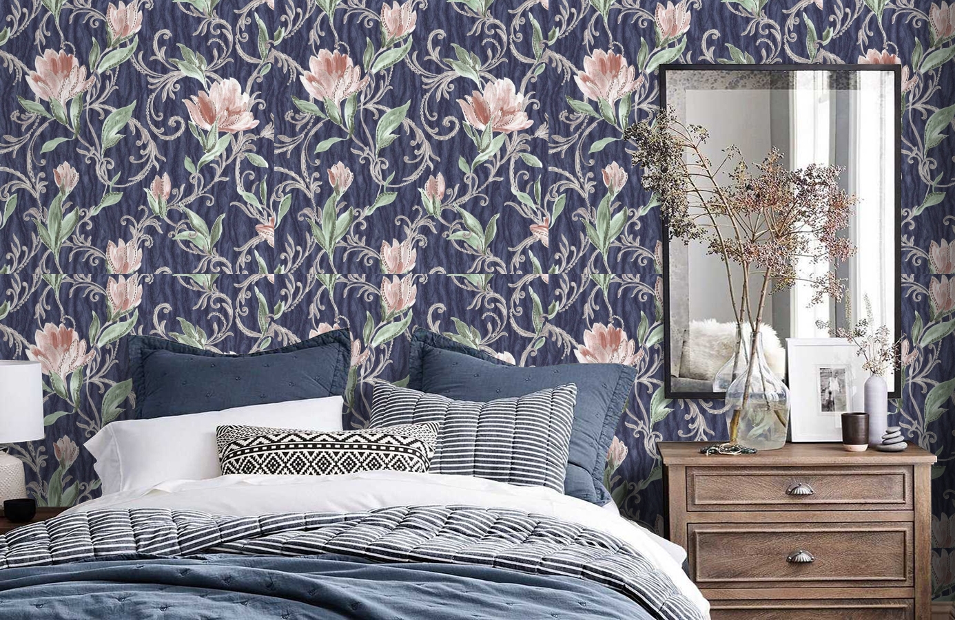 Обои 83069 фото в интерьере спальни Обои 83069 фото в интерьере спальни