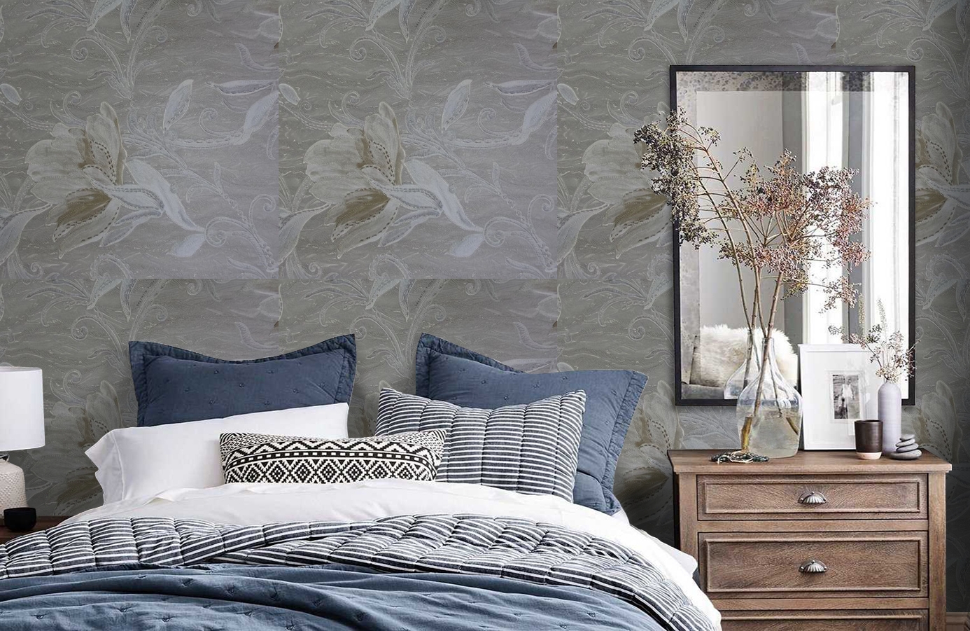 Обои 83077 фото в интерьере спальни