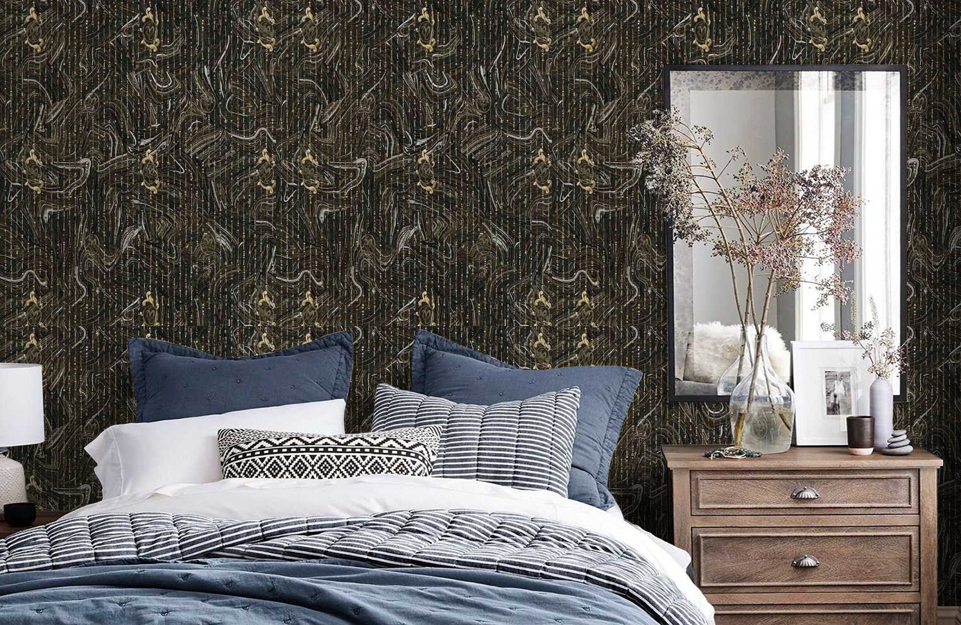 Обои 84028 фото в интерьере спальни