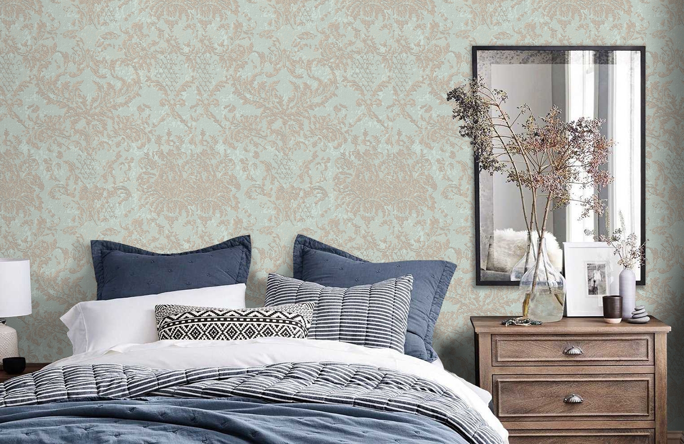 Обои 888713 фото в интерьере спальни