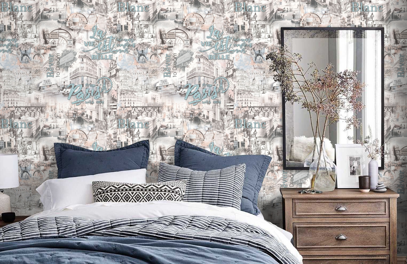 Обои 889434 фото в интерьере спальни