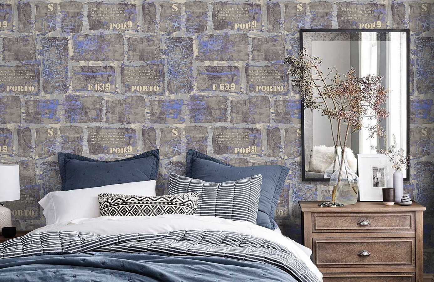 Обои 889718 фото в интерьере спальни