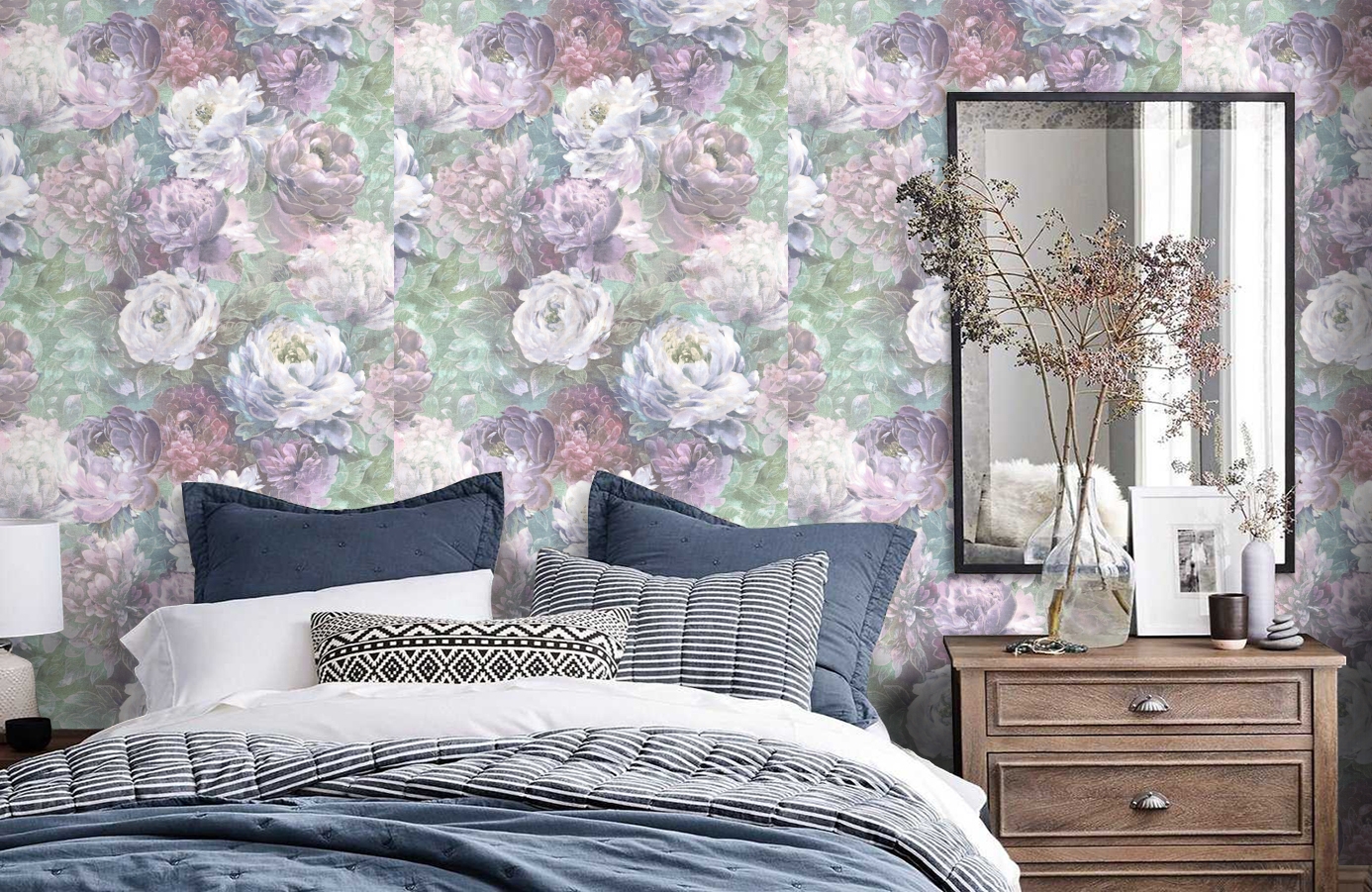 Обои 889834 фото в интерьере спальни