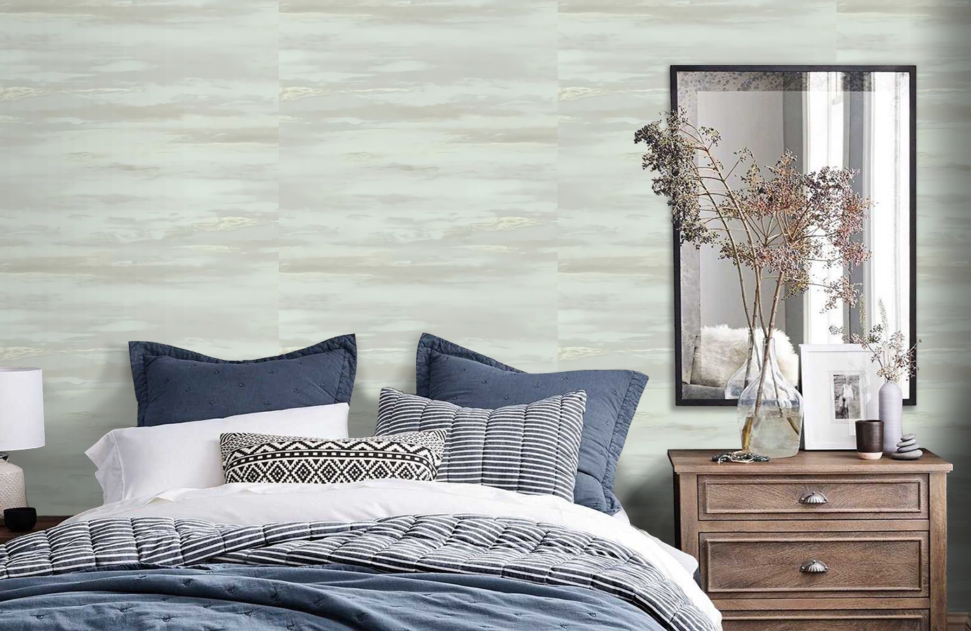 Обои 989433 фото в интерьере спальни