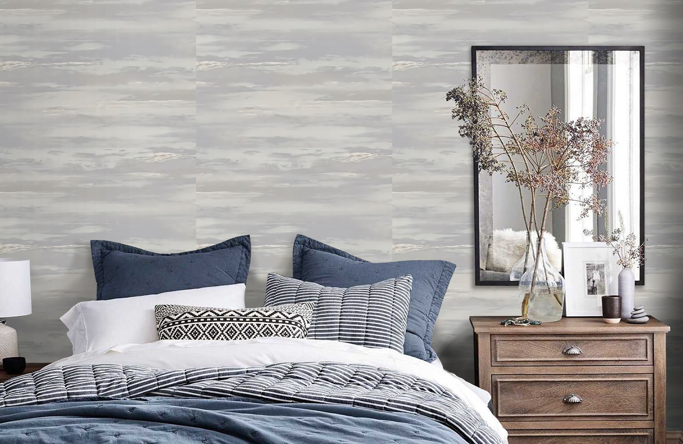 Обои 989437 фото в интерьере спальни