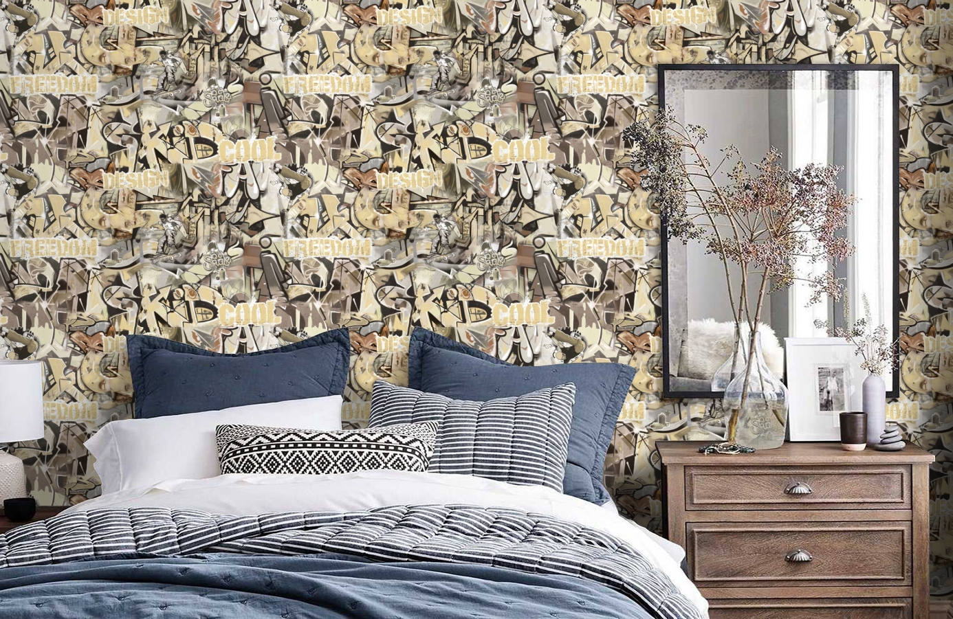 Обои 998172 фото в интерьере спальни