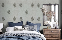Обои M77505 фото в интерьере спальни превью