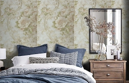 Обои M77602 фото в интерьере спальни превью