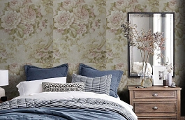 Обои M77604 фото в интерьере спальни превью