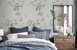 Обои M77802 фото в интерьере спальни превью