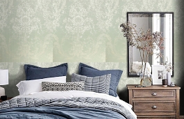 Обои N55645 фото в интерьере спальни превью