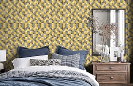 Обои 8511-4 фото в интерьере спальни превью