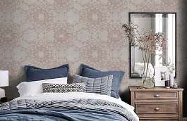Обои M16024 фото в интерьере спальни превью