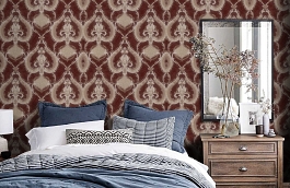 Обои M31913 фото в интерьере спальни превью