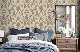 Обои M3307 фото в интерьере спальни превью