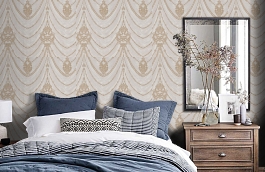 Обои M3322 фото в интерьере спальни превью