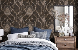 Обои M5119 фото в интерьере спальни превью