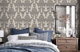 Обои M53009 фото в интерьере спальни превью