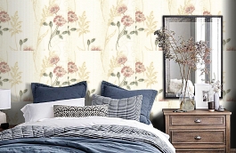 Обои R1324 фото в интерьере спальни превью