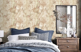 Обои R1614 фото в интерьере спальни превью