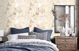 Обои R1616 фото в интерьере спальни превью