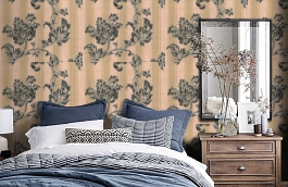 Обои R1625 фото в интерьере спальни превью