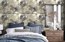 Обои R6650 фото в интерьере спальни превью