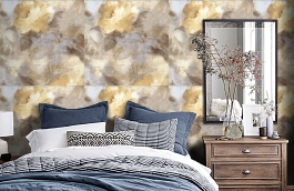 Обои R6656 фото в интерьере спальни превью