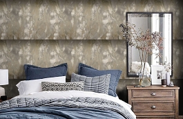 Обои Z6484 фото в интерьере спальни превью