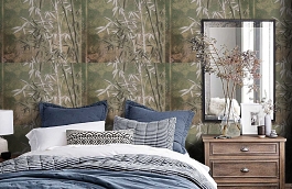 Обои Z6489 фото в интерьере спальни превью