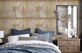 Обои Z6490 фото в интерьере спальни превью