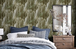 Обои 10137-04 фото в интерьере спальни превью