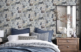 Обои 10145-01 фото в интерьере спальни превью