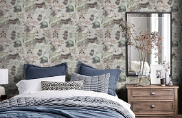 Обои 10145-03 фото в интерьере спальни превью