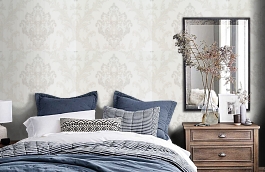 Обои 10385-01 фото в интерьере спальни превью