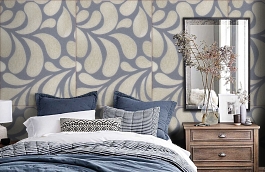 Обои 1091-20 фото в интерьере спальни превью