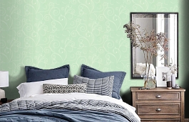 Обои 11-152-11 фото в интерьере спальни превью