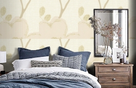 Обои 11-162-03 фото в интерьере спальни превью