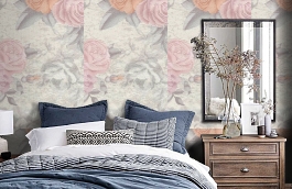Обои 145-003-03 фото в интерьере спальни превью