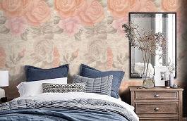Обои 145-003-05 фото в интерьере спальни превью