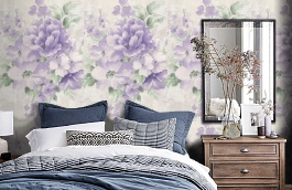 Обои 45-078-06 фото в интерьере спальни превью