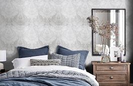 Обои 46-117-08 фото в интерьере спальни превью
