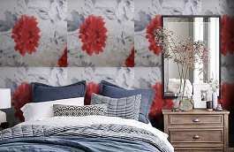 Обои 70200-15 фото в интерьере спальни превью