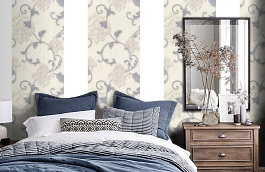 Обои 7359-14 фото в интерьере спальни превью