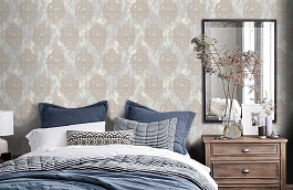 Обои 8638-28 фото в интерьере спальни превью