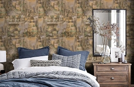 Обои 90011-28 фото в интерьере спальни превью