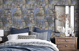 Обои 90011-66 фото в интерьере спальни превью