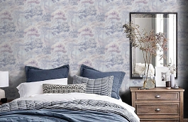 Обои 90077-65 фото в интерьере спальни превью